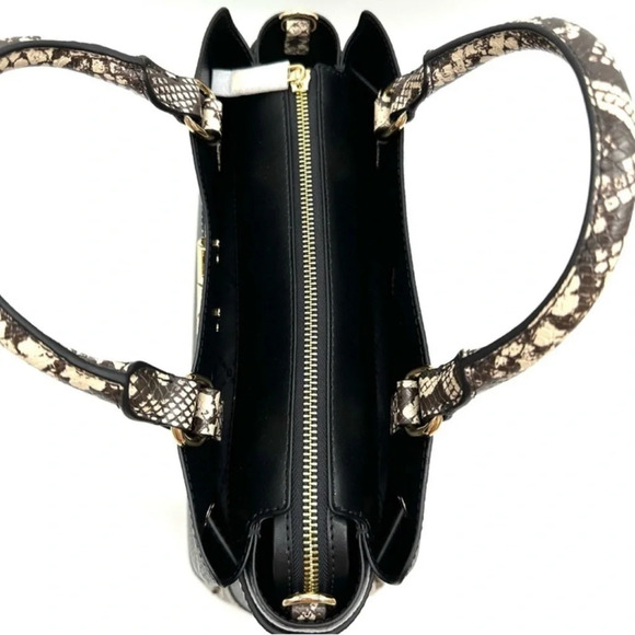 Michael Kors Large Reed Satchel Crossbody Bag & Large Continental Wallet Black - Picture 7 of 15